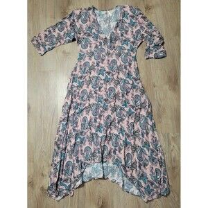 Roper Cowgirl Prairie Paisley midi dress boho western size small